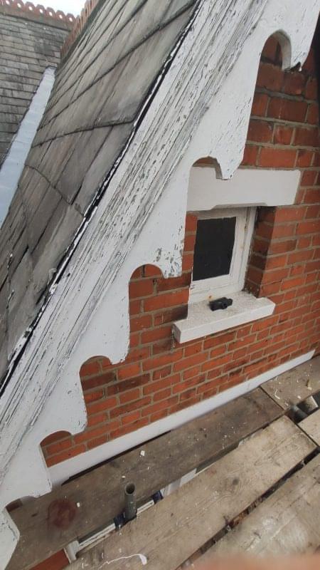 Fascia and soffit repairs – replacement or covering - before